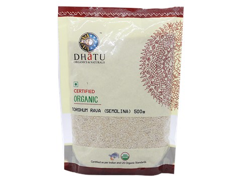 Dhatu Organics & Naturals Sorghum Rava/ Semolina, 500 g
