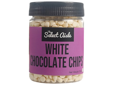 The Select Aisle White Chocolate Chips For Baked Desserts, 150 g