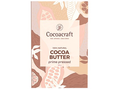 Cocoacraft Natural Cocoa Butter Prime Pressed Slab - Rich In Antioxidants, Used To Make Desserts, 155 g