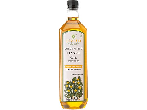 Jivika Naturals Cold Pressed Peanut Oil, 1 L