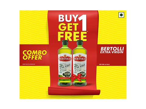 Bertolli Extra Virgin Olive Oil- Natural and Cold Extracted- Perfect for Salad, Dips, Marinade-Italian, 500 ml