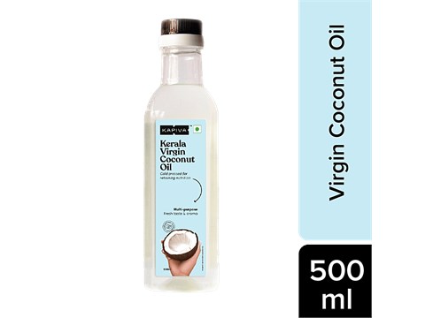 Kapiva Kerala Virgin Coconut Oil - Cold Pressed, 500 ml
