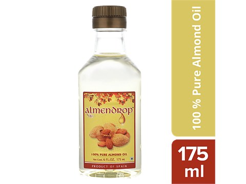 Almendrop Almond Oil For Massage - Pure,For Skin and Hair, 175 ml