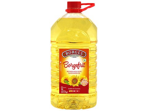 Borges Borgefrit High-Mufa-Oleic Sunflower Oil, 5 L