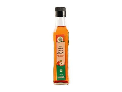 Organic India Raw Unfiltered Apple Cider Vinegar With The Mother, 250 ml