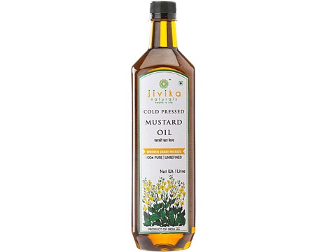 Jivika Naturals Cold Pressed Mustard Oil, 1 L