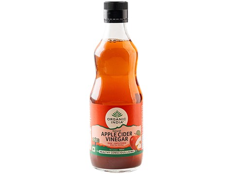 Organic India Apple Cider Vinegar - Raw Unfiltered, With Mother, 500 ml