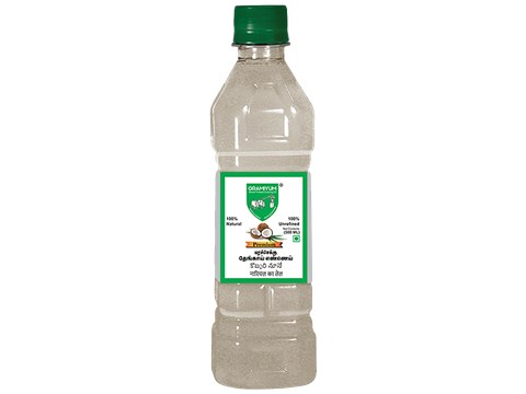 Gramiyum Chekku/Cold Pressed Coconut Oil - Natural & Unrefined, Premium, 500 ml
