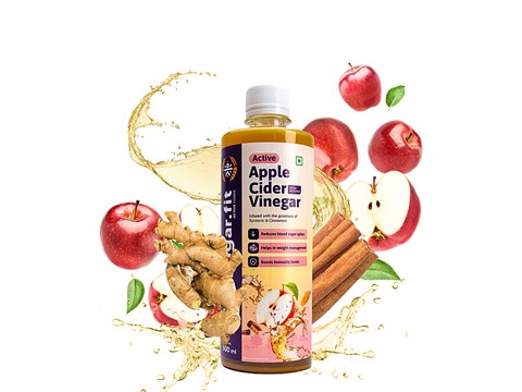 Sugar.Fit Active Apple Cider Vinegar, 500 ml