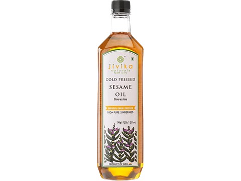 Jivika Naturals Cold Pressed Sesame Oil, 1 L