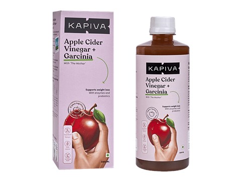 Kapiva Apple Cider Vinegar + Garcinia, 500 ml