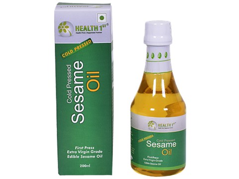 Health 1st Sesame Oil - Cold Pressed, 200 ml