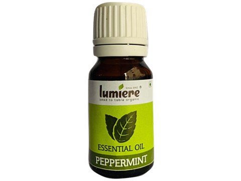 Lumiere Organic Peppermint Essential Oil, 10 ml