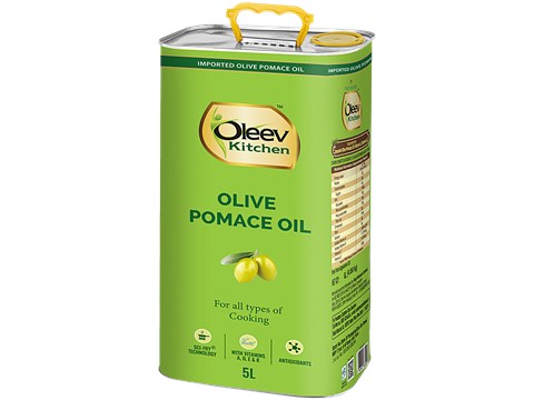 Oleev Pomace Olive Oil - For All Types Of Cooking, 5 L