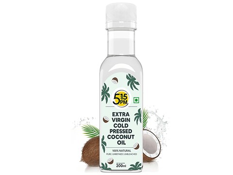 5:15PM Extra Virgin Cold Pressed Coconut Oil - For Hair Growth, Skin & Cooking, 200 ml
