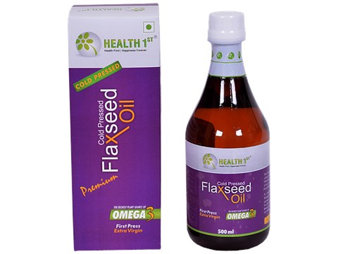 Health 1st Flaxseed Oil - Cold Pressed, 500 ml