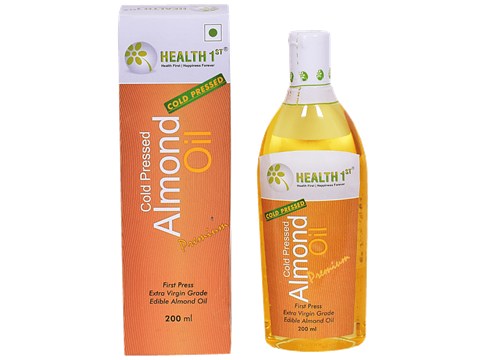 Health 1st Almond Oil - Cold Pressed, 200 ml