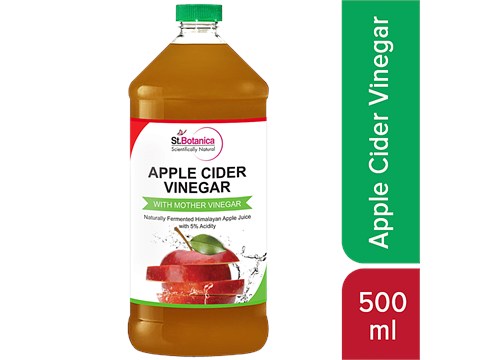 StBotanica Apple Cider Vinegar With Mother Vinegar - Raw, Unfiltered, Unrefined,, 500 ml