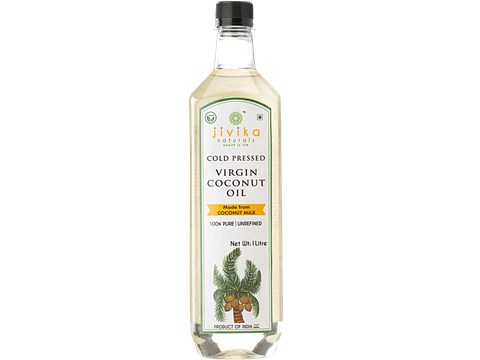 Jivika Naturals Cold Pressed Virgin Coconut Oil, 1 L
