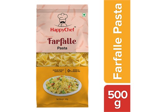 HappyChef Durum Wheat Pasta - Farfalle/Bow-Tie, 500 g