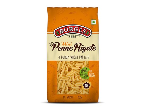 Borges Durum Wheat Pasta - Mini Penne Rigate, 350 g