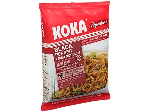 Koka Instant Noodles - Black Pepper Fried, 85 g