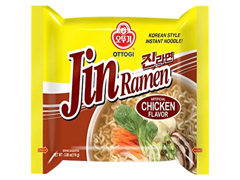 Ottogi Jin Ramen Korean Style Instant Noodles - Chicken Flavour, 110 g