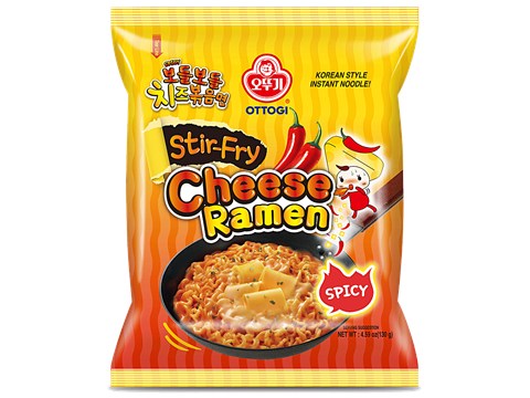 Ottogi Spicy Stir Fry Cheese Ramen, 130 g