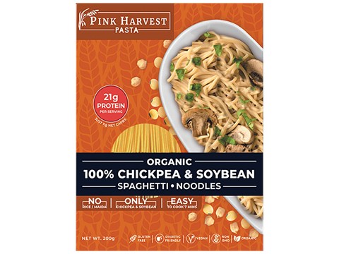 Pink Harvest Farms Chickpea & Soyabean Spaghetti Noodles, 200 g