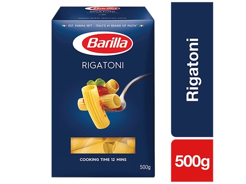 Barilla Durum Wheat Pasta - Rigatoni, 500 g