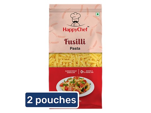 HappyChef Durum Wheat Pasta - Fusilli, 2x500 g