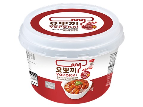 Yopokki Hot & Spicy Topokki Rice Cake, 180 g