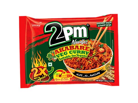 2PM Noodles Noodles - Akabare Veg 2x Spicy, 100 g