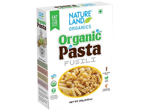 Natureland Organics Wheat Sooji Pasta - Fusilli, 250 g