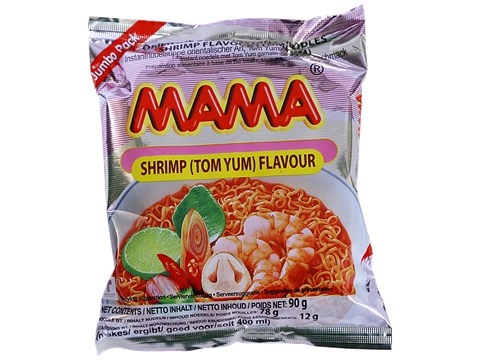 MAMA Oriental Style Instant Noodles - Shrimp (Tom Yum) Flavour, 90 g