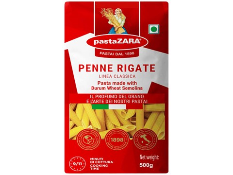 Pastazara Authentic Italian Pasta - Penne Rigate, 500 g