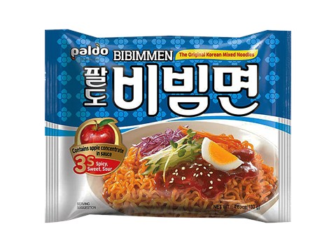 Paldo Bibimmen Korean Noodles - Spicy, Sweet & Sour, 130 g