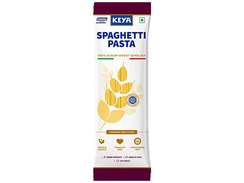 Keya Spaghetti Pasta - 100% Durum Wheat Semolina, Rich In Protein, Cholesterol Free, 500 g