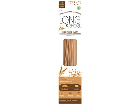 Long&Short Whole Wheat Spaghetti Pasta - High Fiber, No Maida, Healthy, 250 g