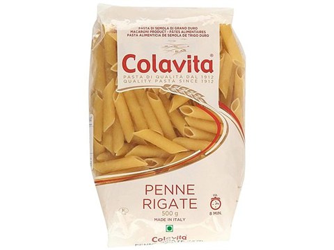 Colavita Durum Wheat Pasta - Penne Rigate #37B, 500 g