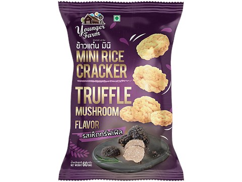Younger Farm Truffle Mushroom Flavour Mini Rice Cracker, 60 g