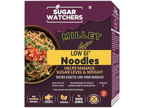 Sugar Watchers Low GI Noodles | No Maida | Non-Fried | Diabetic Friendly, 180 g