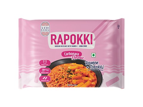 Good Seoul Rapokki Carbonara Flavour Korean Ricecake With Ramen, 132 g