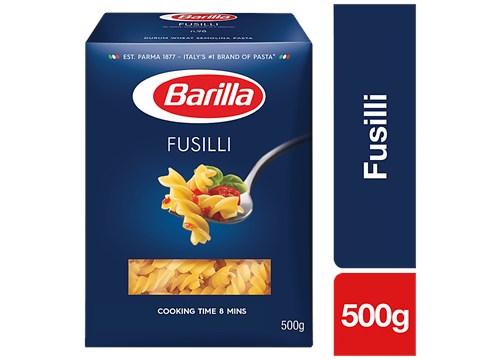 Barilla Durum Wheat Pasta - Fusilli, 500 g