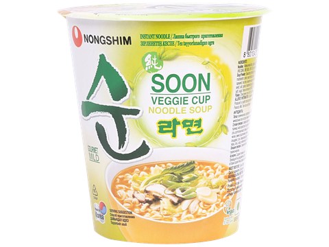 NONGSHIM Soon Veggie Cup Noodle Soup - Gourmet Mild, 67 g
