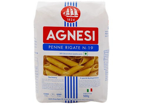 Agnesi Pasta - Le Penne Rigate N.19, 500 g