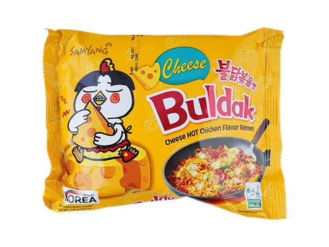 Samyang Buldak Ramen Noodles - Cheese Hot Chicken Flavour, 140 g