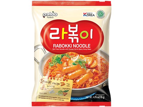 Paldo Rabokki Korean Noodle, 135 g