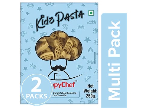 HappyChef Durum Wheat Pasta - Kids, Blue, 2x250 g