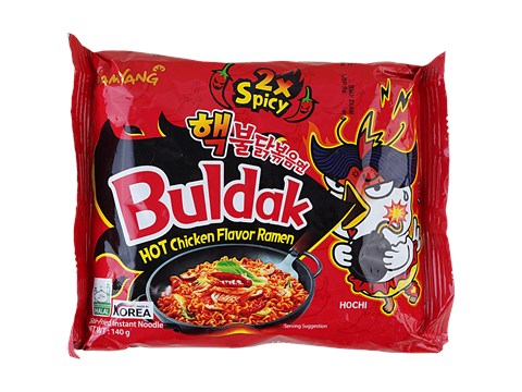Samyang Buldak Ramen Noodles - Hot Chicken Flavour, 2X Spicy, 140 g
